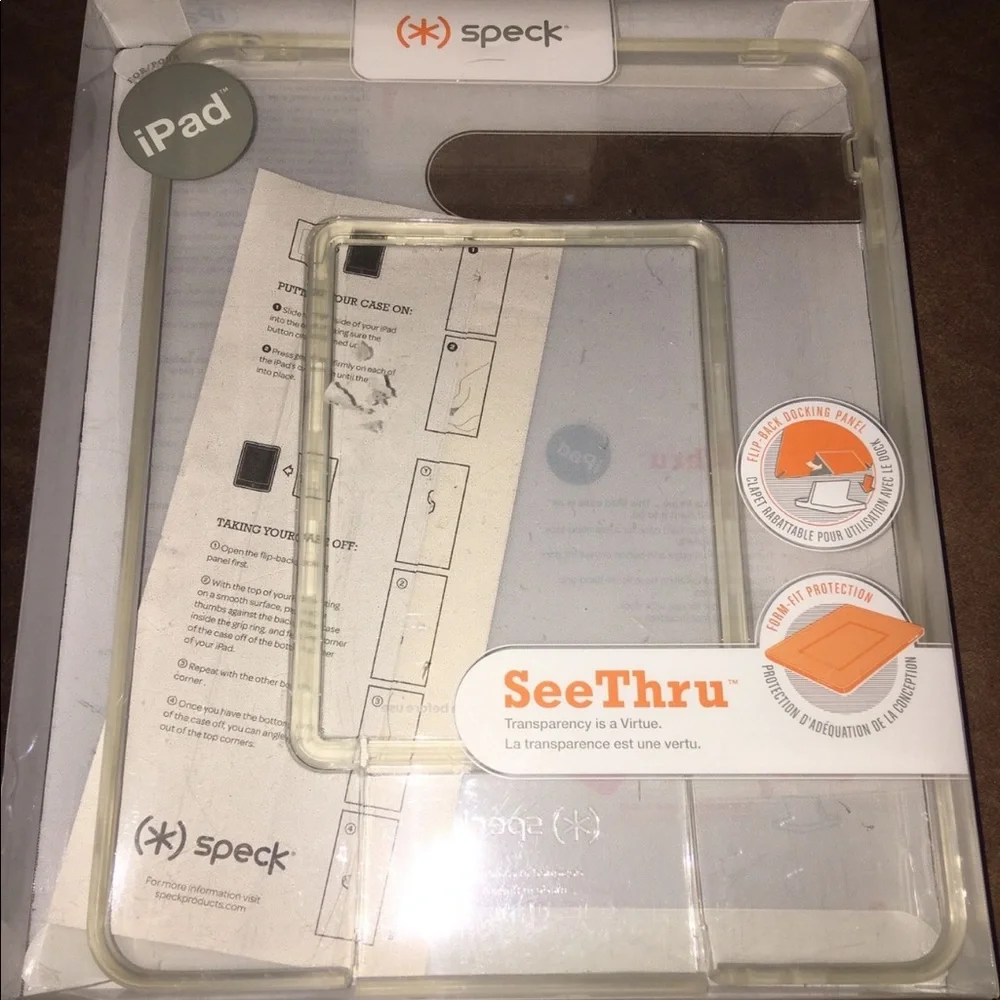 Speck See Thru Clear Flexible iPad Case